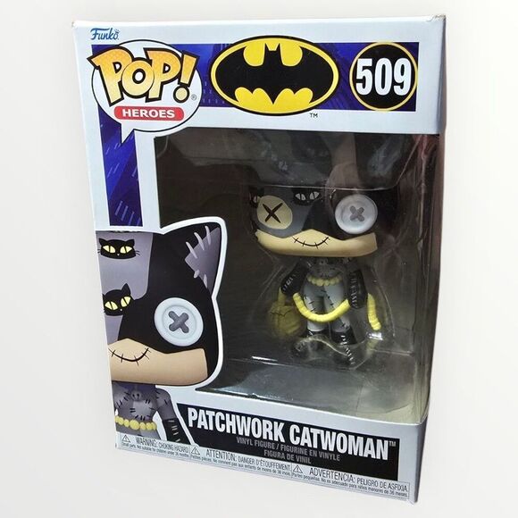 NEW PATCHWORK CATWOMAN - Funko POP! Heroes #509 DC Collectible Vinyl Figure NIB - Picture 1 of 7